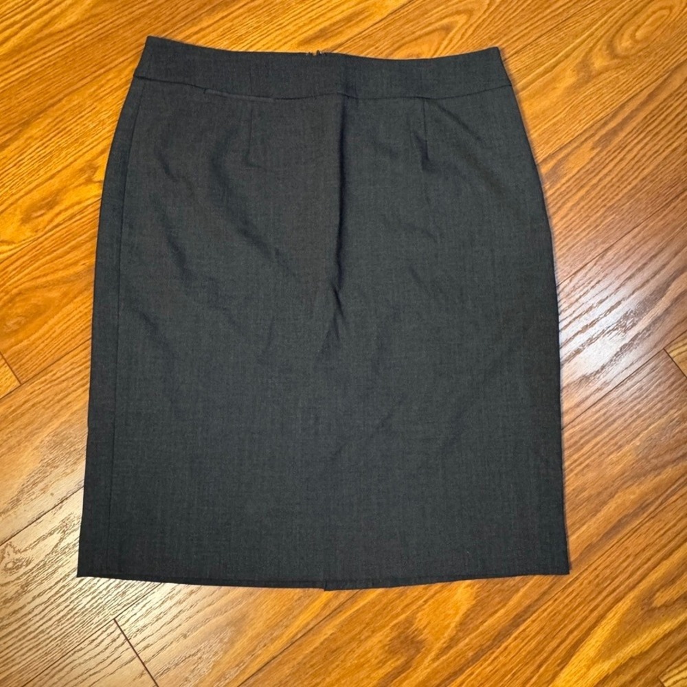 Calvin Klein Womens Gray Pencil Skirt Size 10 Charcoal Tailored Office S2SL1705